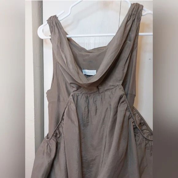 Gabriella Rocha Open Shoulder Cotton & Silk Flowy Top Size Medium Boxy Date Boho - Picture 5 of 13